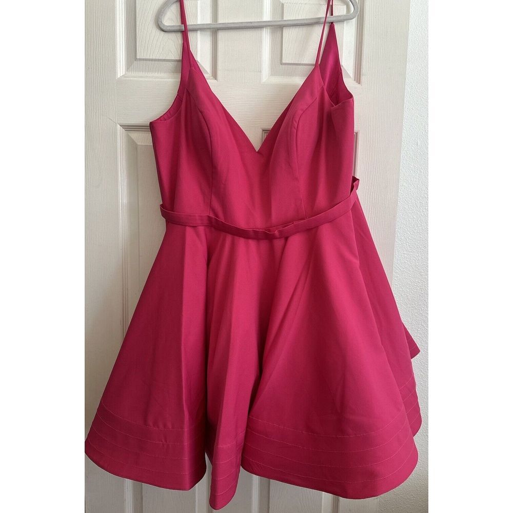 Ieena by MacDuggal Black Low Back A-Line Mesh Party‎ Sweetheart Dress Size 20W